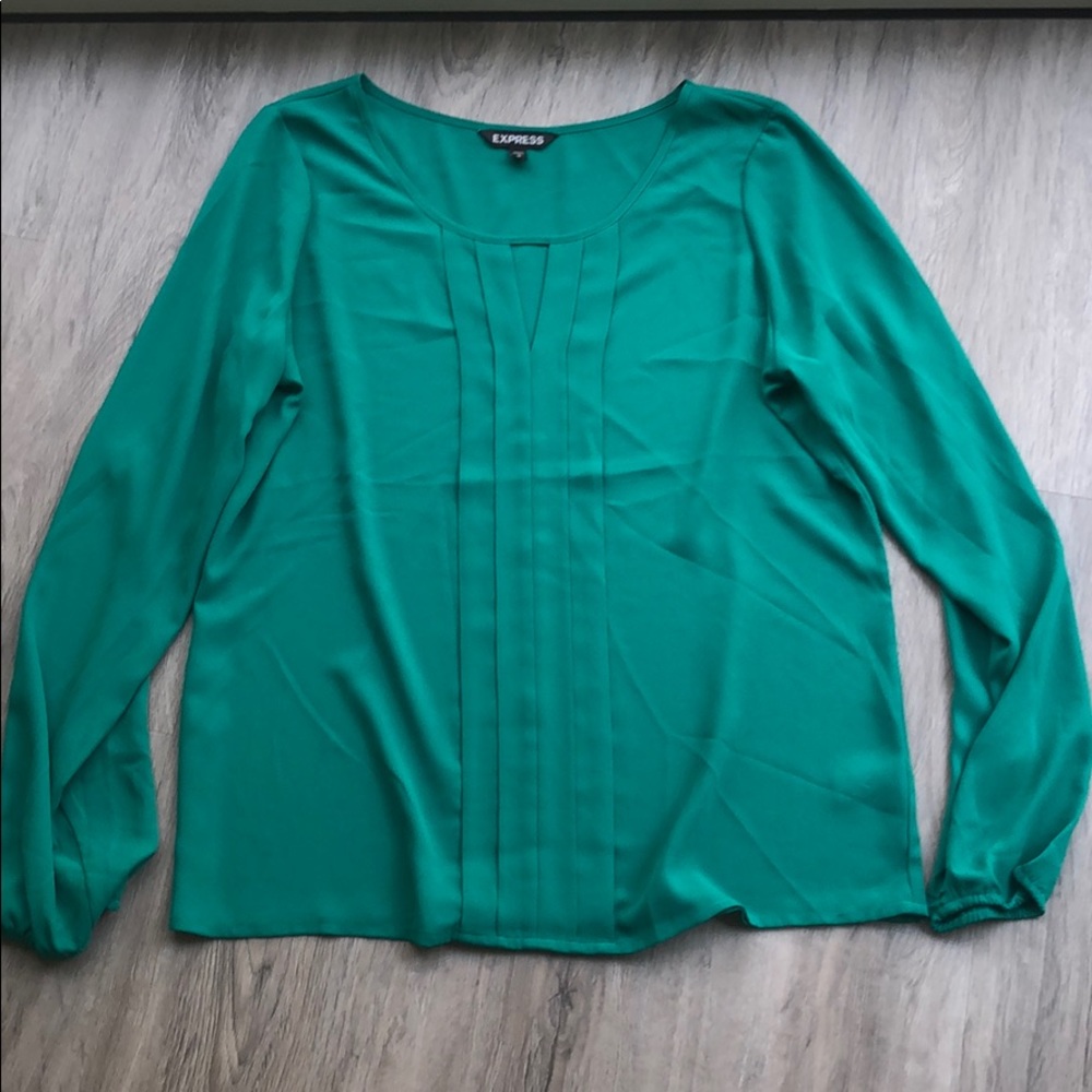 Green blouse from express